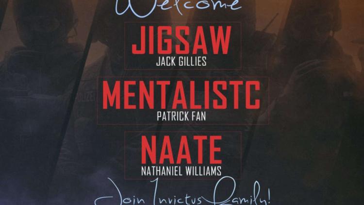 naate, Jigsaw ve MentalistC, Invictus Gaming 'a katıldı