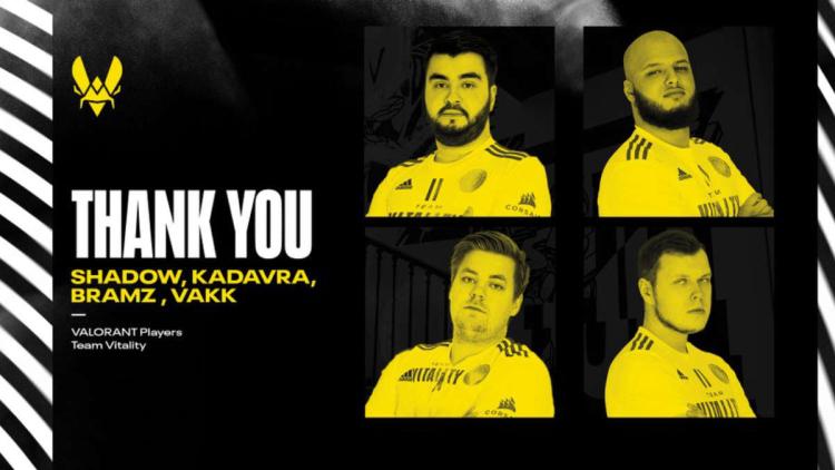 Team Vitality, VALORANT ile şirketten ayrıldı