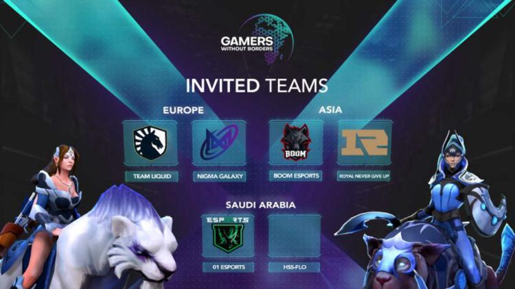 Team Liquid, Nigma Galaxy, Royal Never Give Up ve BOOM Esports, Gamers Without Borders 2022 için davetiye aldı