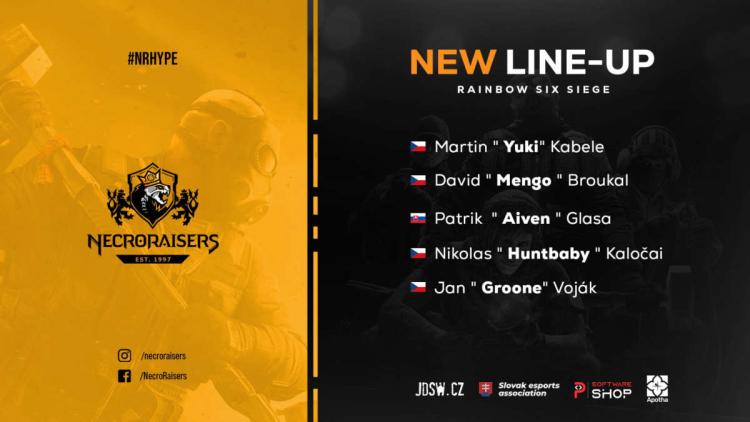 NecroRaisers, Rainbow Six uyarınca listeyi tamamladı