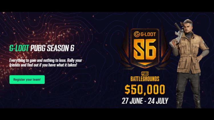 Duyuru yapıldı G-Loot PUBG Season 6