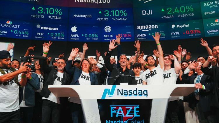 FaZe Clan resmi olarak NASDAQ borsasında " FAZE " kodu altında listeleniyor