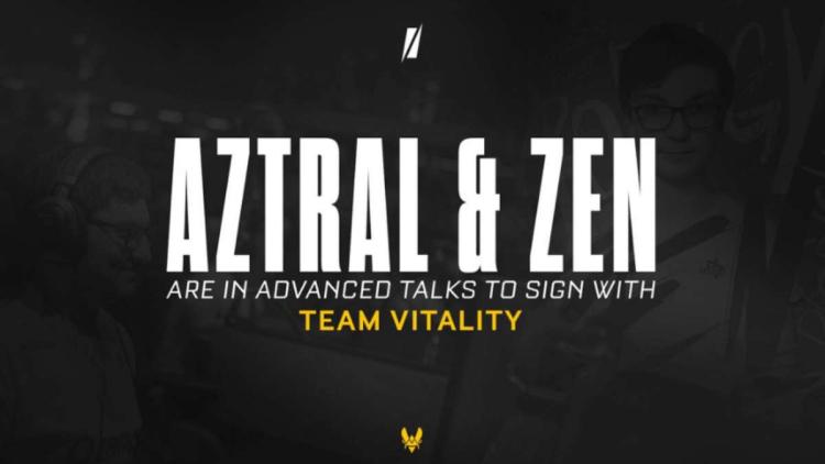 Team Vitality, AztraL ve zen ile görüşüyor