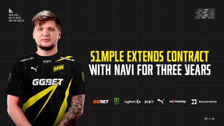 s1 mple, Natus Vincere ekibiyle olan sözleşmesini en az üç yıl daha uzattı