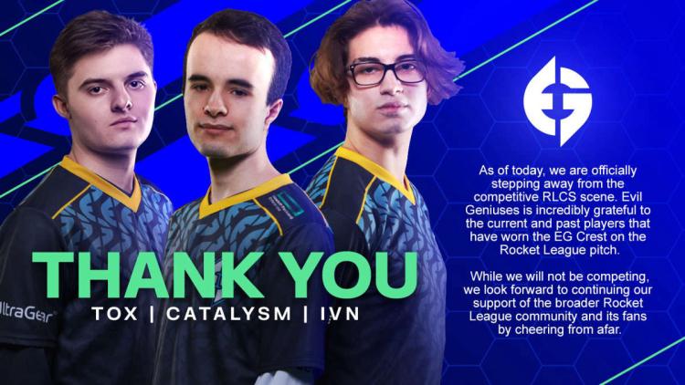 Evil Geniuses, Rocket League kadrosuna veda etti ve disiplinden ayrıldı