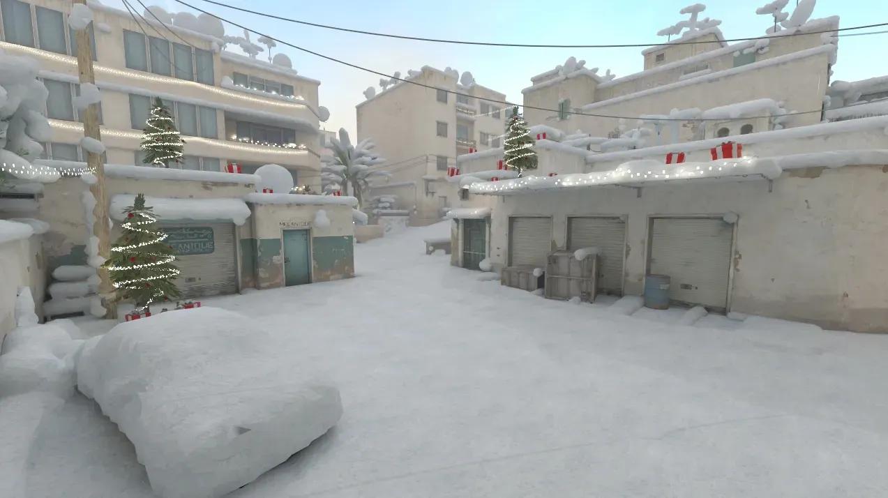 Mod Yapımcısı Dust2'yi CS2 için Kış Makyajı ile Dönüştürüyor