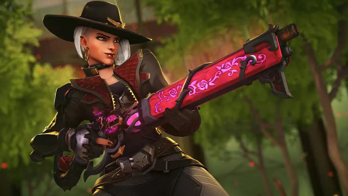 Overwatch 2'nin Ashe Ana Makineleri Mitik Kurşun Gül Silah Kaplaması Düşüşüne Hazırlanıyor!