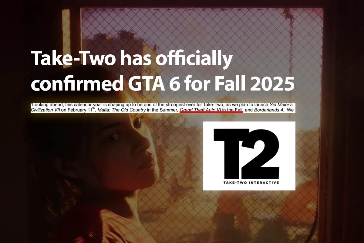 Take-Two'nun Son Raporunda GTA 6'nın 2025 Sonbaharında Çıkacağı Onaylandı