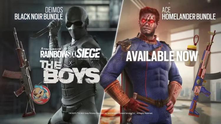 Rainbow Six Siege Homelander ve Black Noir için The Boys Crossover Kaplamalarını Tanıttı