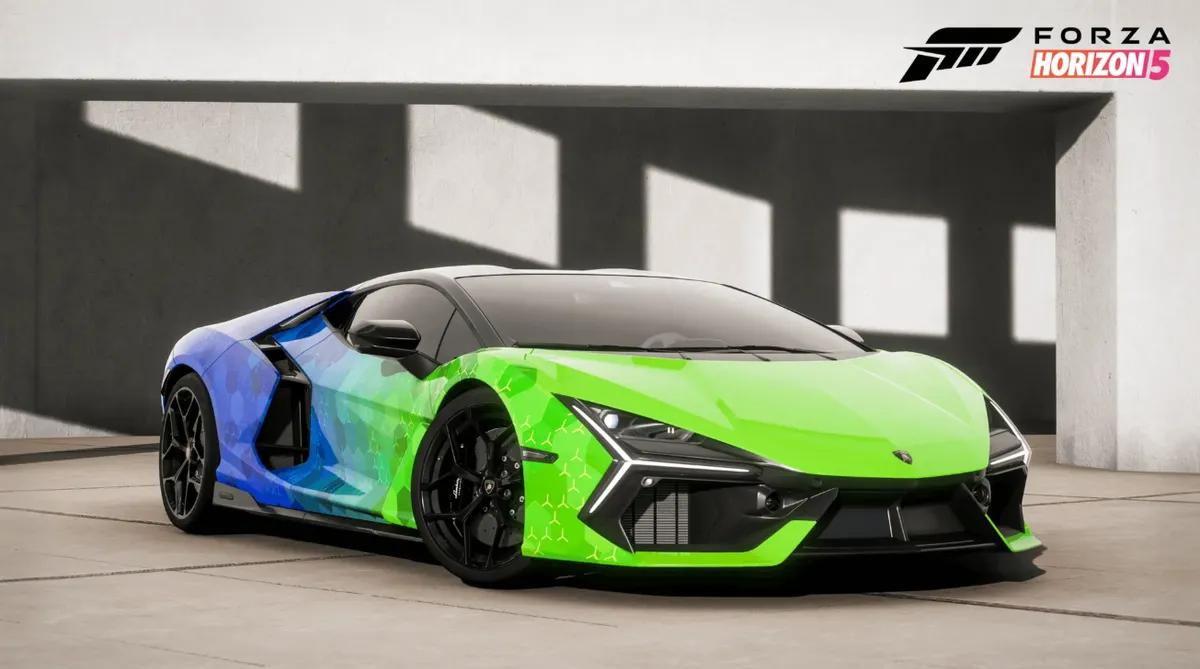 Lamborghini Revuelto, Forza Horizon 5'in PlayStation 5'teki Lansmanını Kutlamak İçin Benzersiz Bir Armaya Sahip Oldu