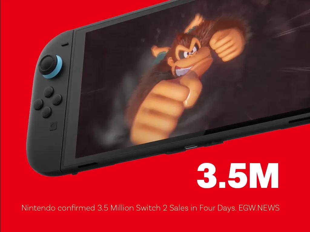 Switch 2 Dört Günde 3,5 Milyon Satışla Küresel Rekorları Paramparça Etti