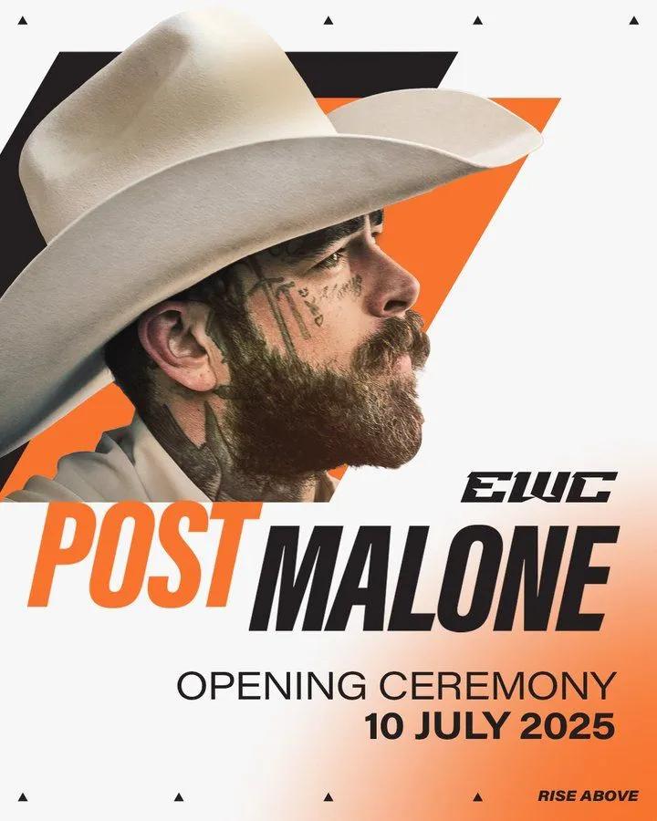 Espor Dünya Kupası Yıldızları Çekmeye Devam Ediyor: Post Malone Açılış Töreninde Sahne Alacak