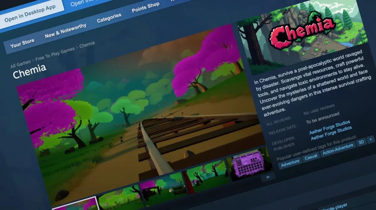 Steam'deki Chemia, Oyun Güncellemelerinde Kötü Amaçlı Yazılımları Gizliyor