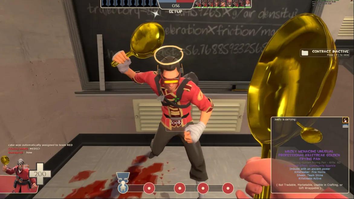 Oyuncu Team Fortress 2 Öğesi Olan 6.700 Dolarlık Altın Kızartma Tavasını İkinci Kez Sildi