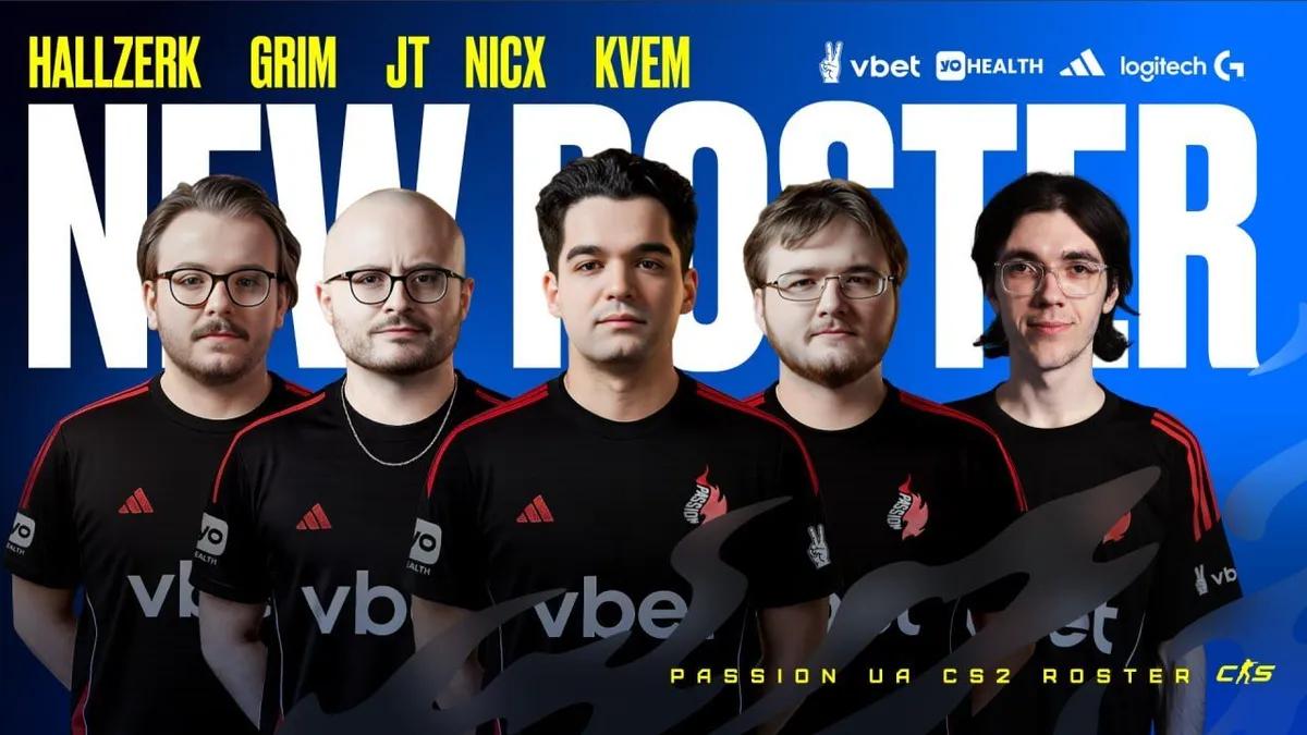Resmi açıklama: Passion UA, Complexity dörtlüsü ve Kvem'in yer aldığı yeni CS2 kadrosunu açıkladı