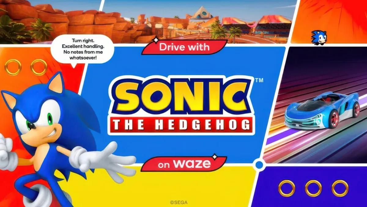 Sonic the Hedgehog Yeni Sürüş Arkadaşınız Olarak Waze'e Giriyor