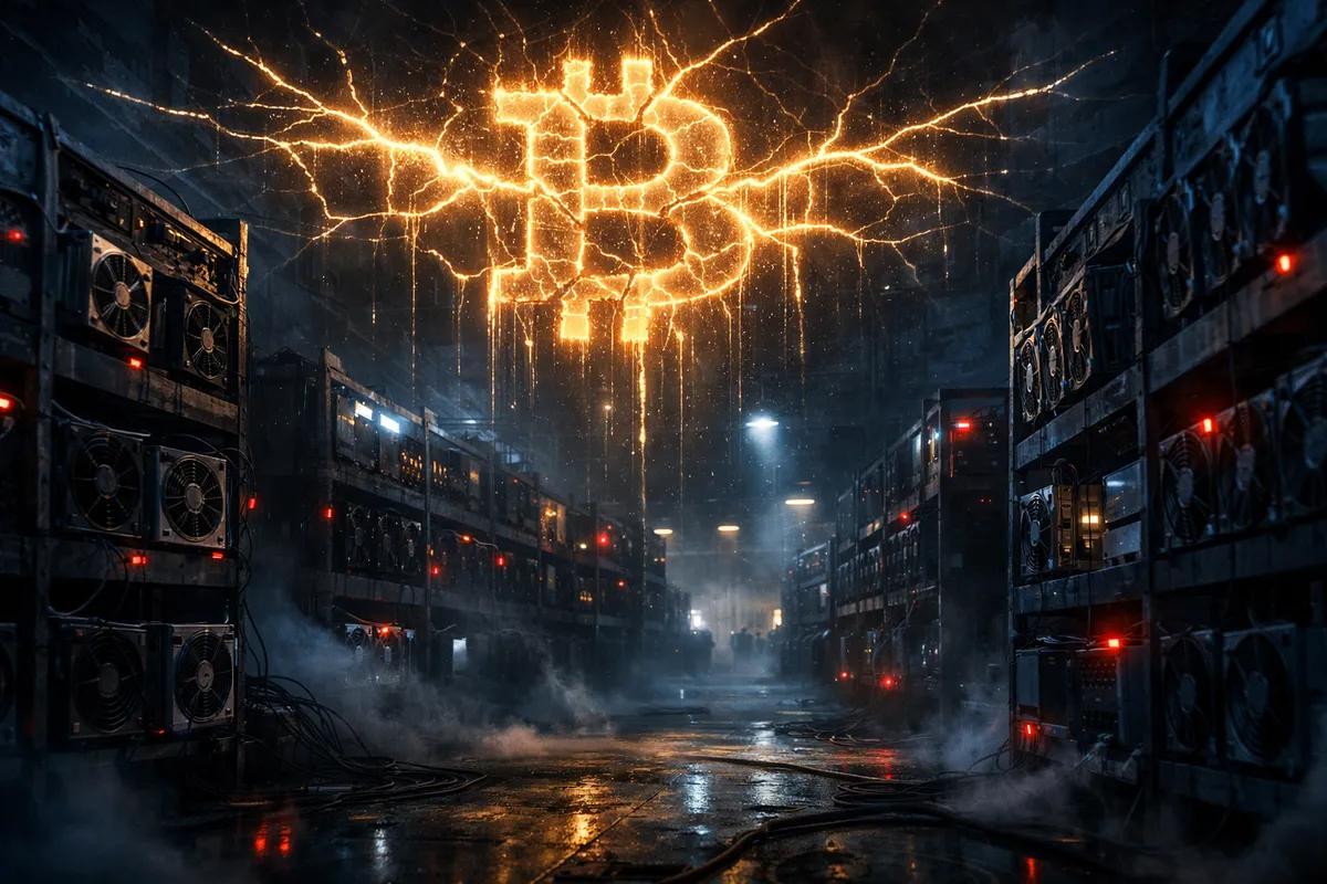 Bitcoin Hashrate %4 Düştü, Fiyat İçin Potansiyel Yükseliş Sinyali