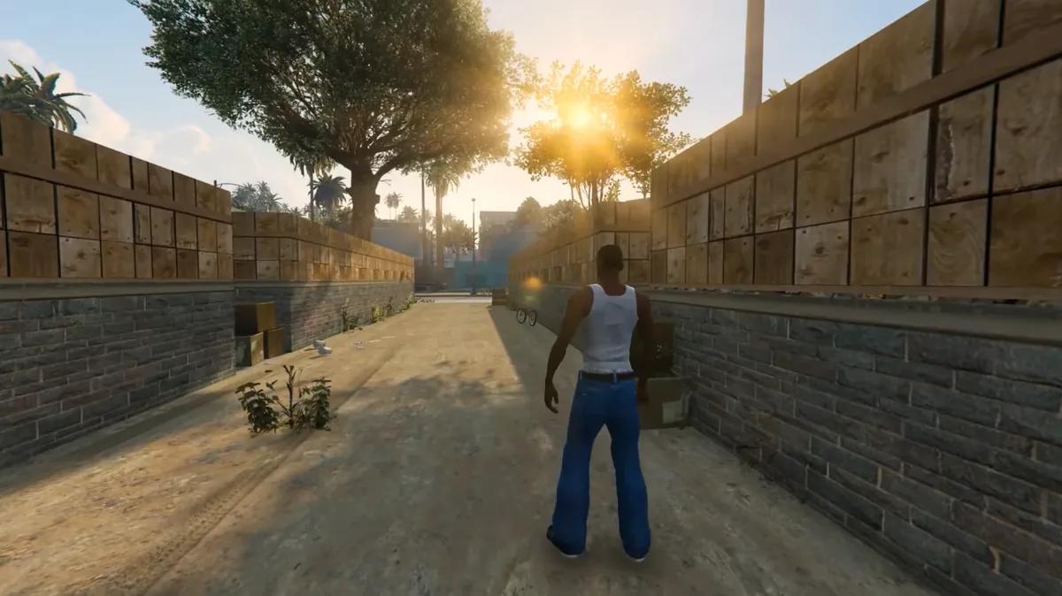 GTA: San Andreas deneyiminin tamamı, GTA 5'in RAGE motoruyla yeniden inşa ediliyor.