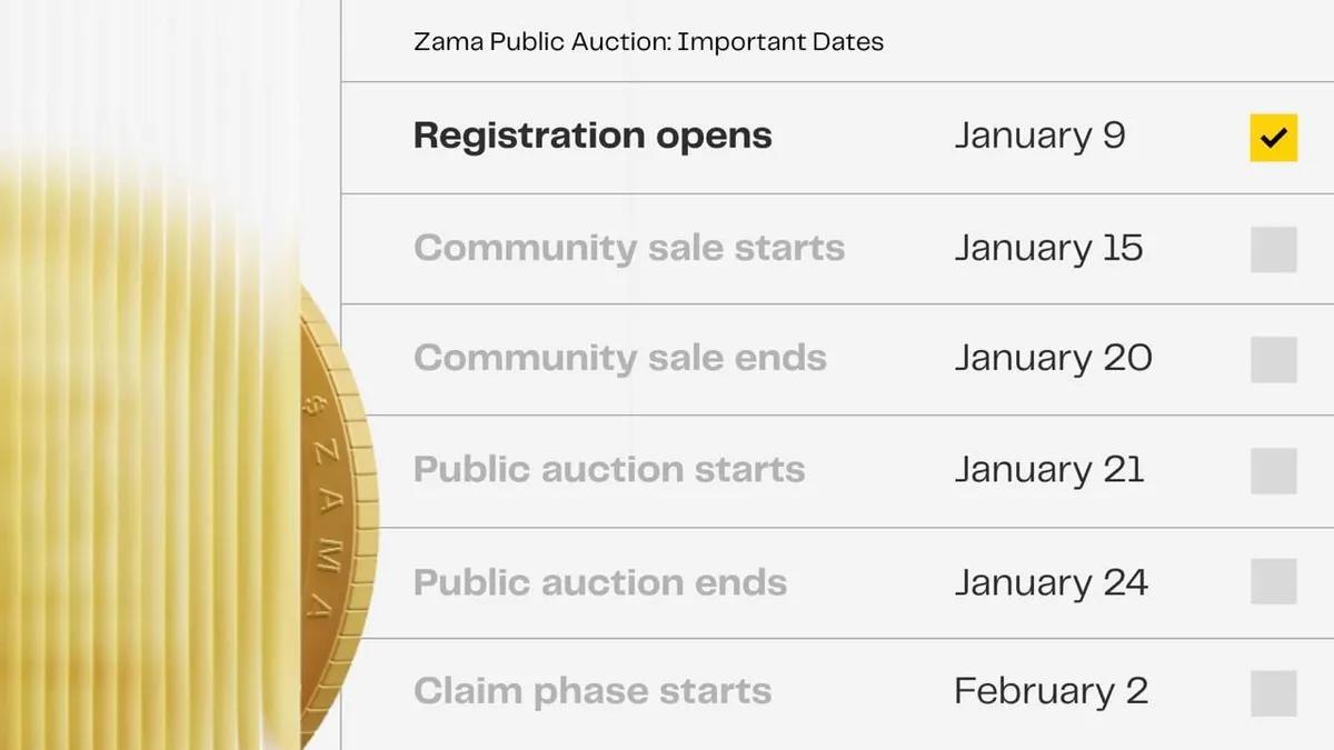 Zama Protokolü Token Satış Kayıtlarını Başlattı