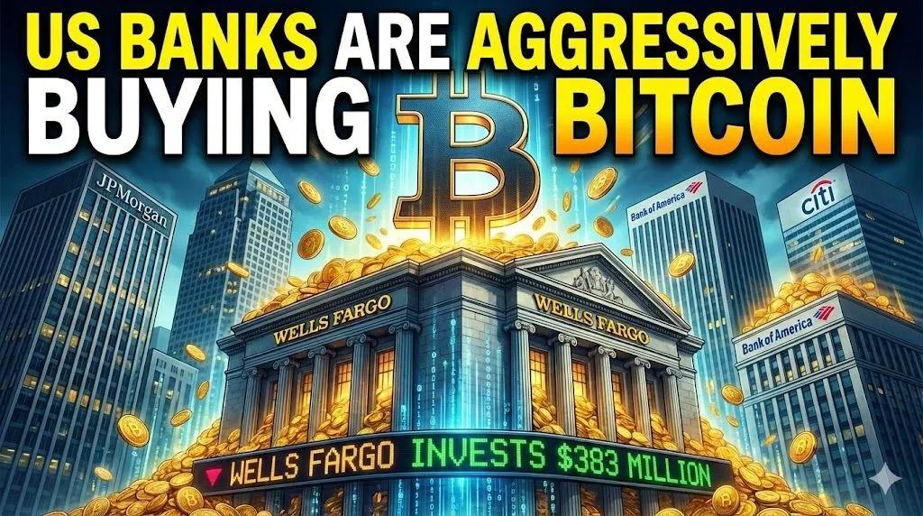 ABD Bankaları Agresif Bir Şekilde Bitcoin Satın Alıyor: Wells Fargo 383 Milyon Dolar Yatırım Yaptı