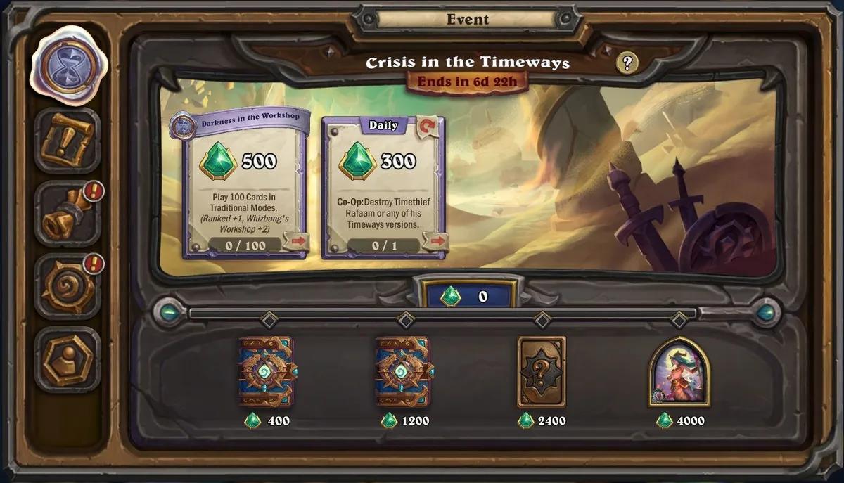 Hearthstone "Zaman Yollarında Kriz" Etkinliğini Başlatıyor
