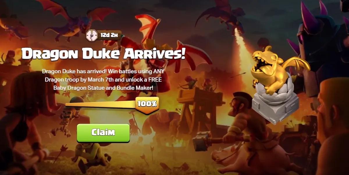 Clash of Clans, Supercell Mağazasında Ejderha Topluluk Etkinliğini Başlattı