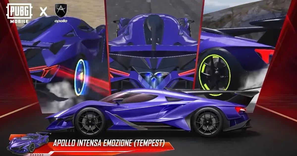 PUBG Mobile ve Apollo Automobil iş birliğiyle bu Mart ayında oyuna özel hiper otomobiller geliyor.