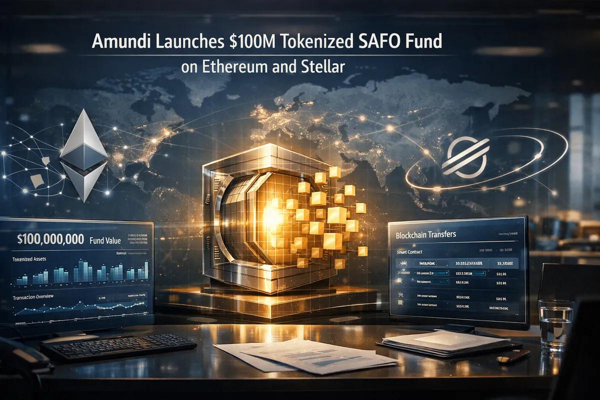 Amundi, Ethereum ve Stellar üzerinde 100 milyon dolarlık tokenleştirilmiş SAFO fonunu piyasaya sürdü.