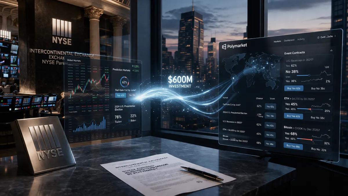 Intercontinental Exchange (NYSE'nin Ana Şirketi), Polymarket'e Ek Olarak 600 Milyon Dolar Yatırım Yaptı
