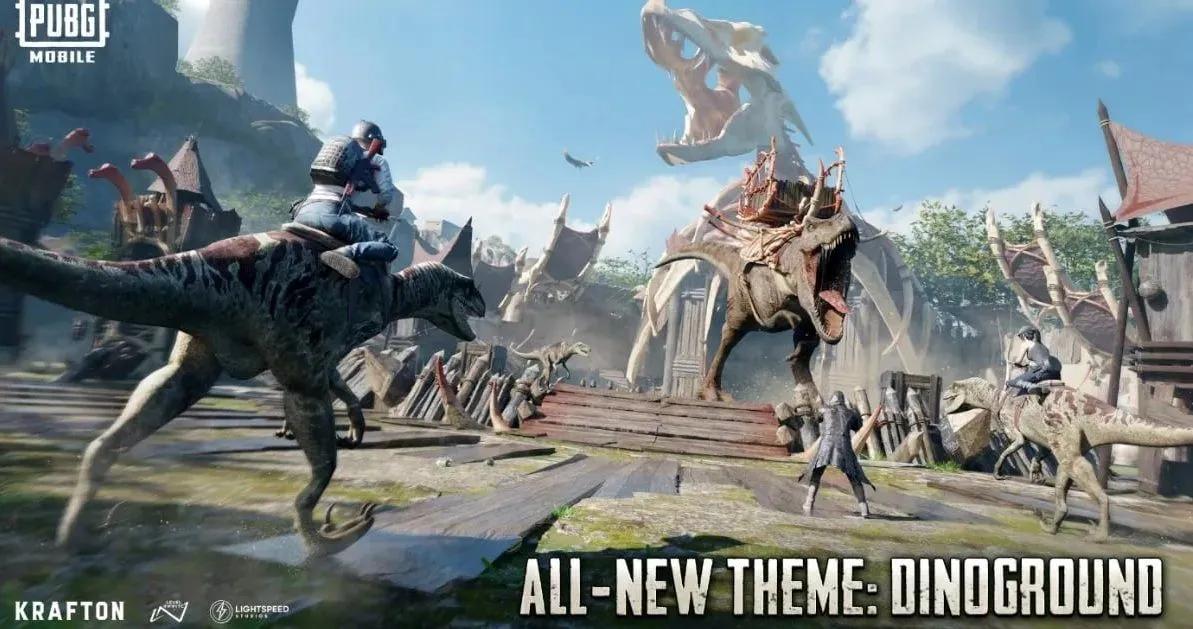 PUBG Mobile 4.4 - Dinoground Modu Sürülebilir Dinozorlarla Geri Dönüyor