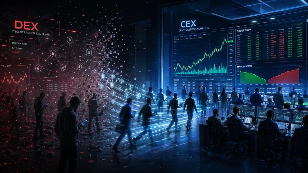 Yatırımcılar DEX'ten CEX'e Büyük Ölçekte Geçiş Yapıyor