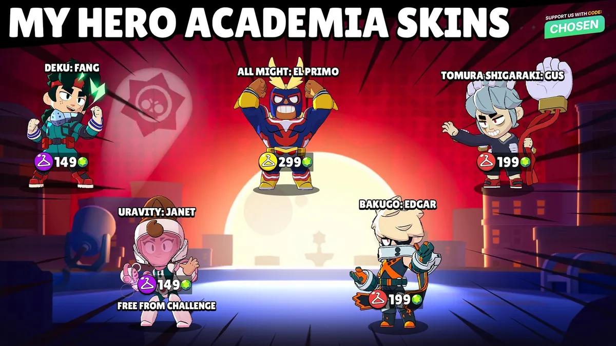 Brawl Stars x My Hero Academia — Starr Patrol Sezonu İçin Tüm Kostümler Açıklandı