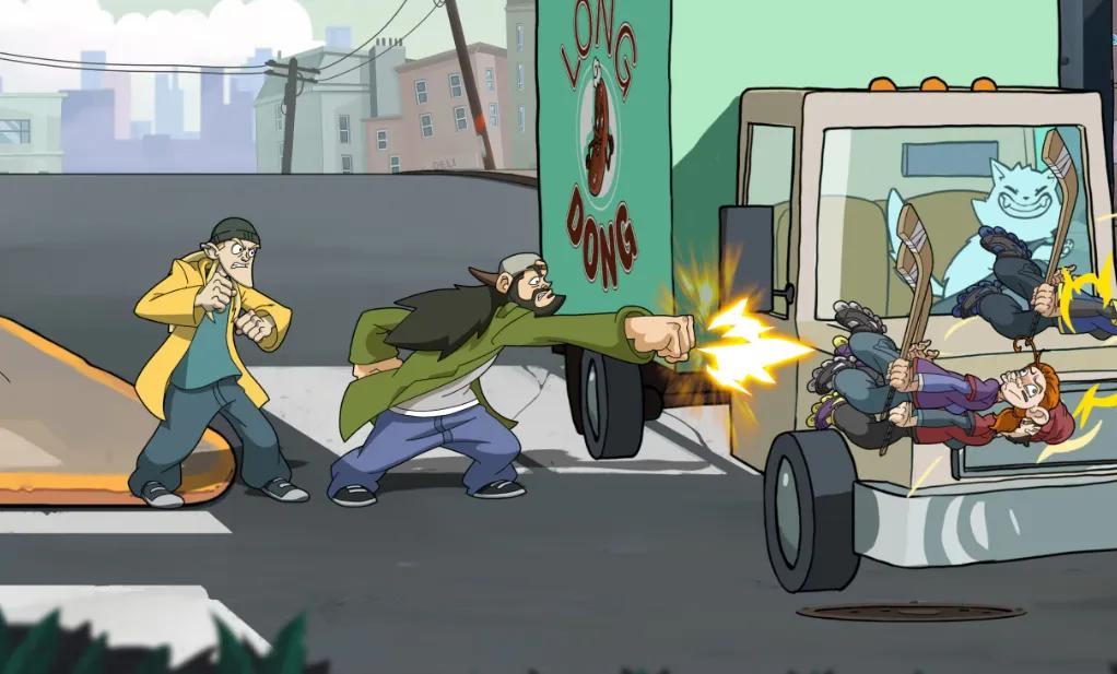 Jay ve Silent Bob, 4/20'de View Askewniverse'de yumruklarıyla ilerliyorlar.