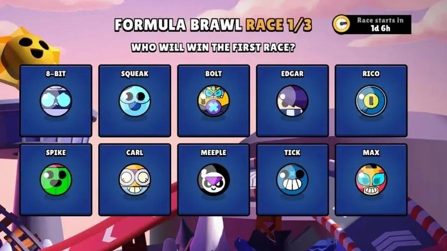Brawl Stars Bolt'un Gelişi Öncesinde Formula Brawl Etkinliğini Başlatıyor