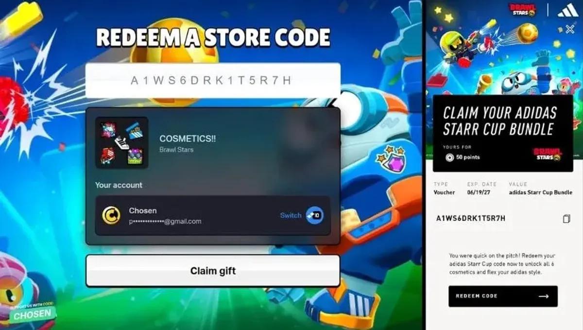 Brawl Stars, FIFA Dünya Kupası 2026 sırasında ücretsiz adidas kozmetik ürünleri dağıtıyor.