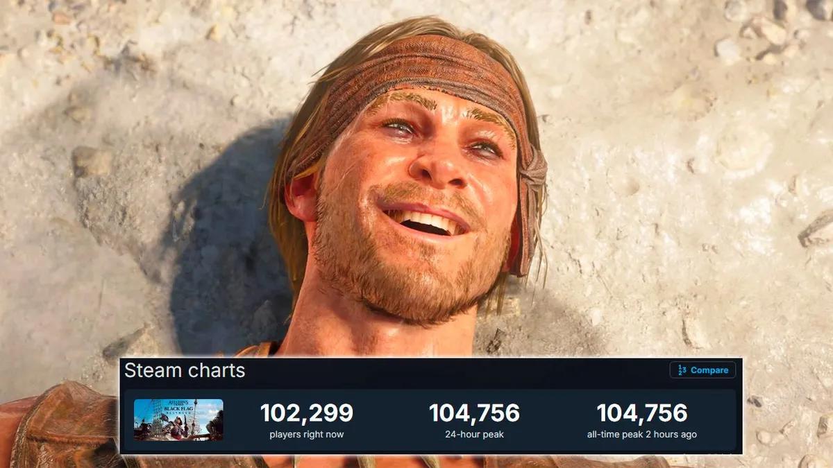 Assassin's Creed Black Flag: Resynced, Steam'de 100.000 oyuncuya ulaşarak serinin tüm zamanların rekorunu kırdı