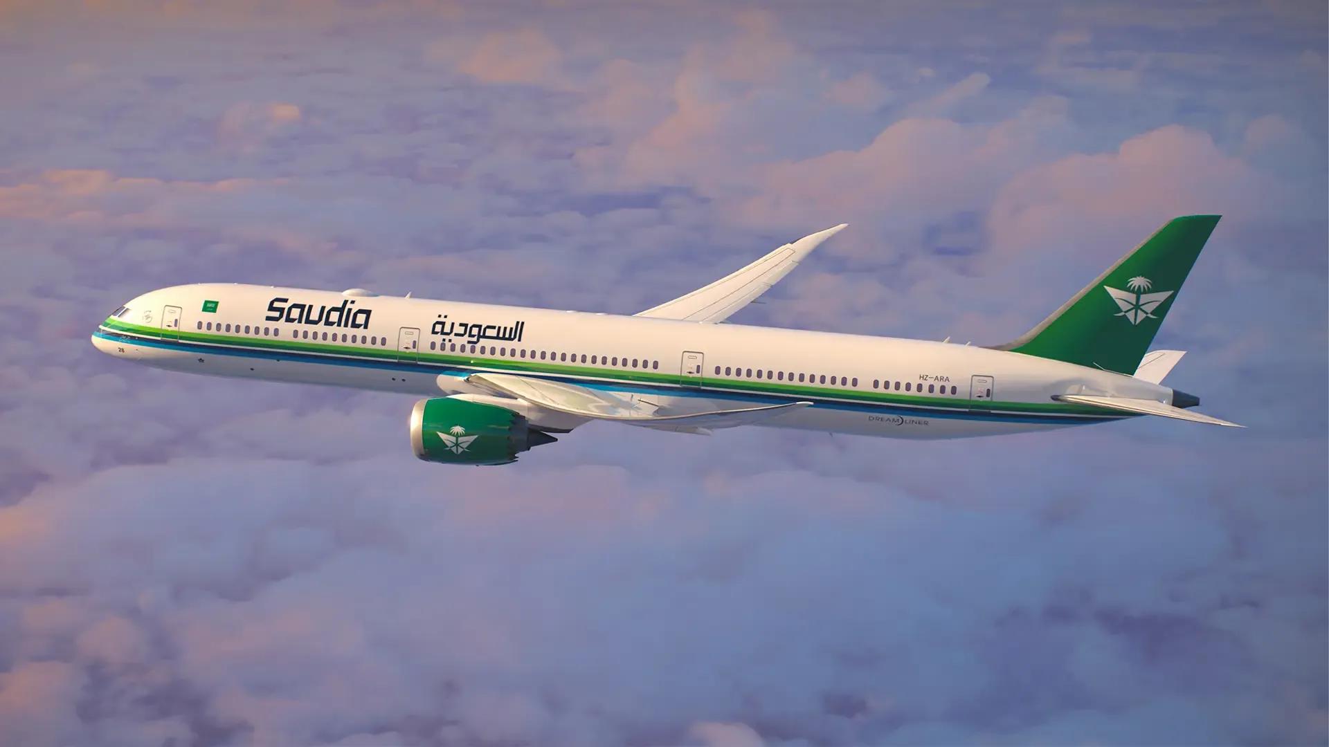 Saudia Havayolları, E-spor Dünya Kupası logolu uçağını tanıttı