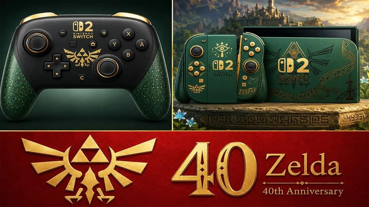 Nintendo, The Legend of Zelda'nın 40. yıl dönümüne özel Switch 2 ve Pro Controller sürümleri çıkarmayı planlıyor