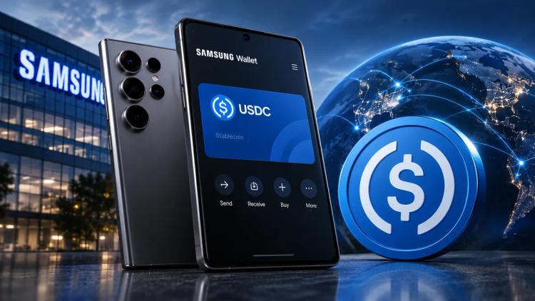 Samsung, 82 milyon Galaxy telefonuna USDC'yi entegre ediyor