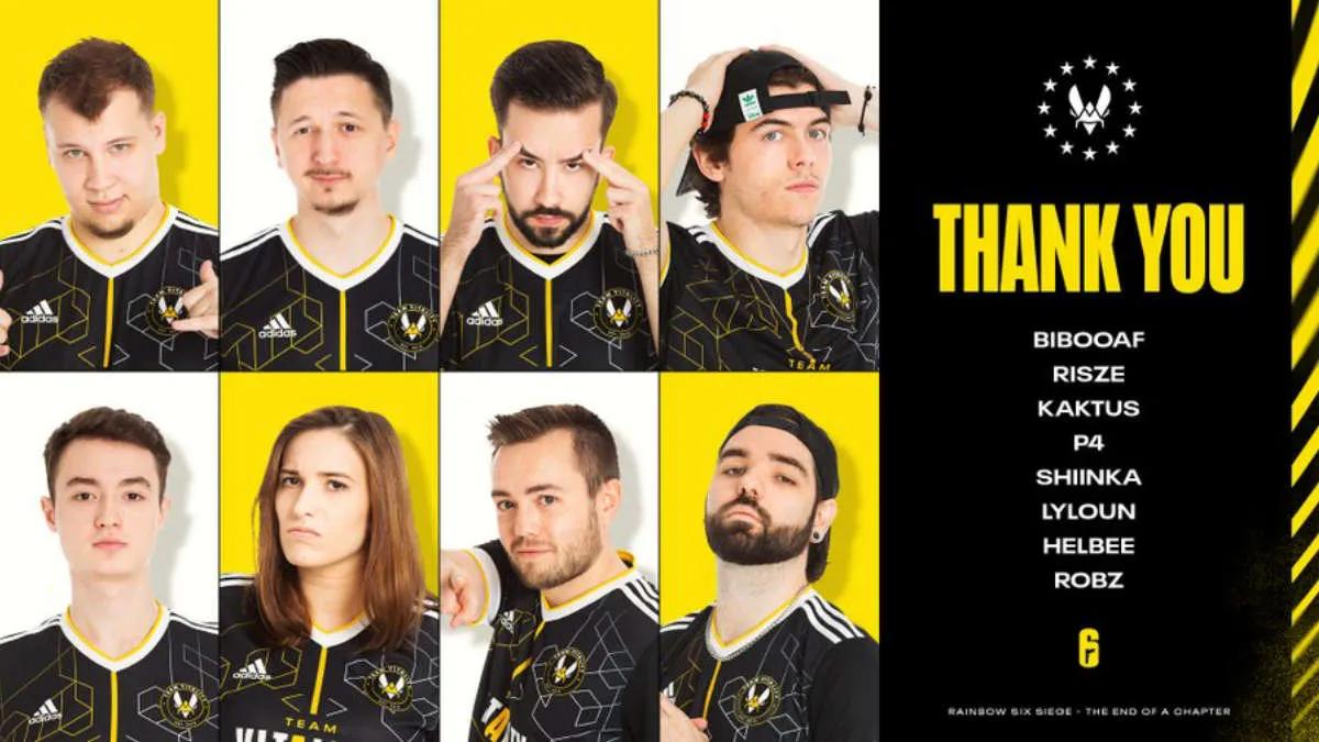 Team Vitality, Rainbow Six bırakır