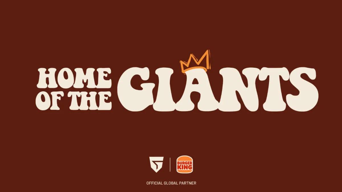 Giants Gaming, Burger King Spain ile iş ortaklığı yapıyor