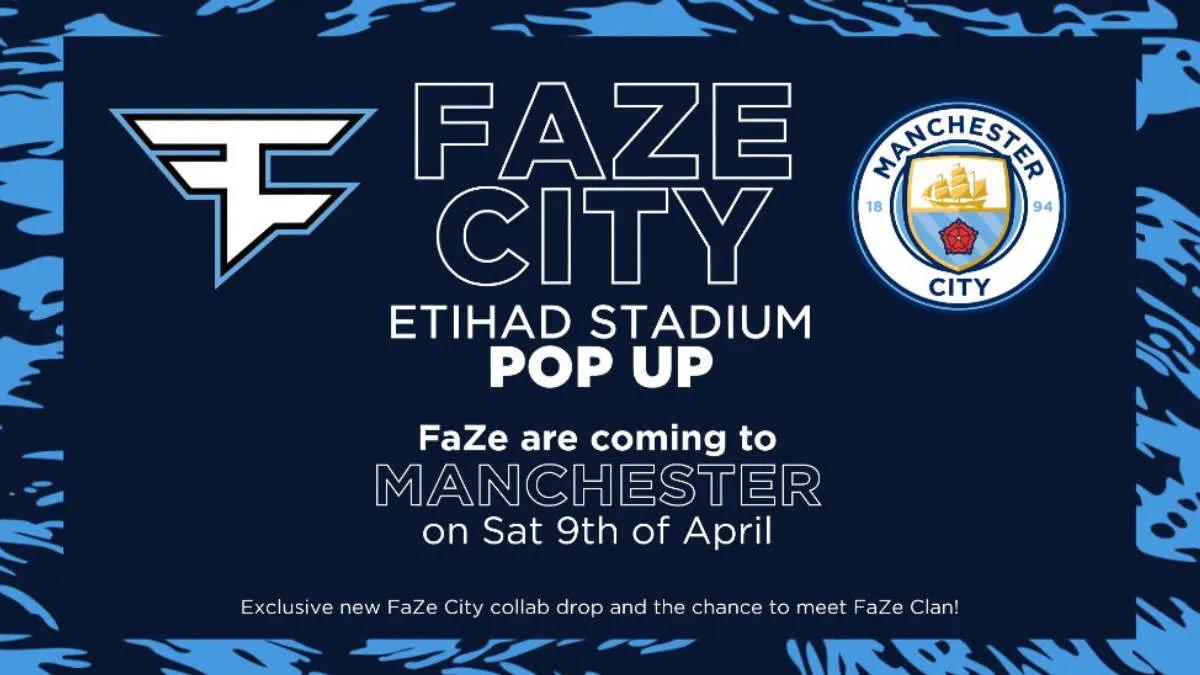 FaZe Clan ve Manchester City, Etihad Stadium için etkinliği duyurdu