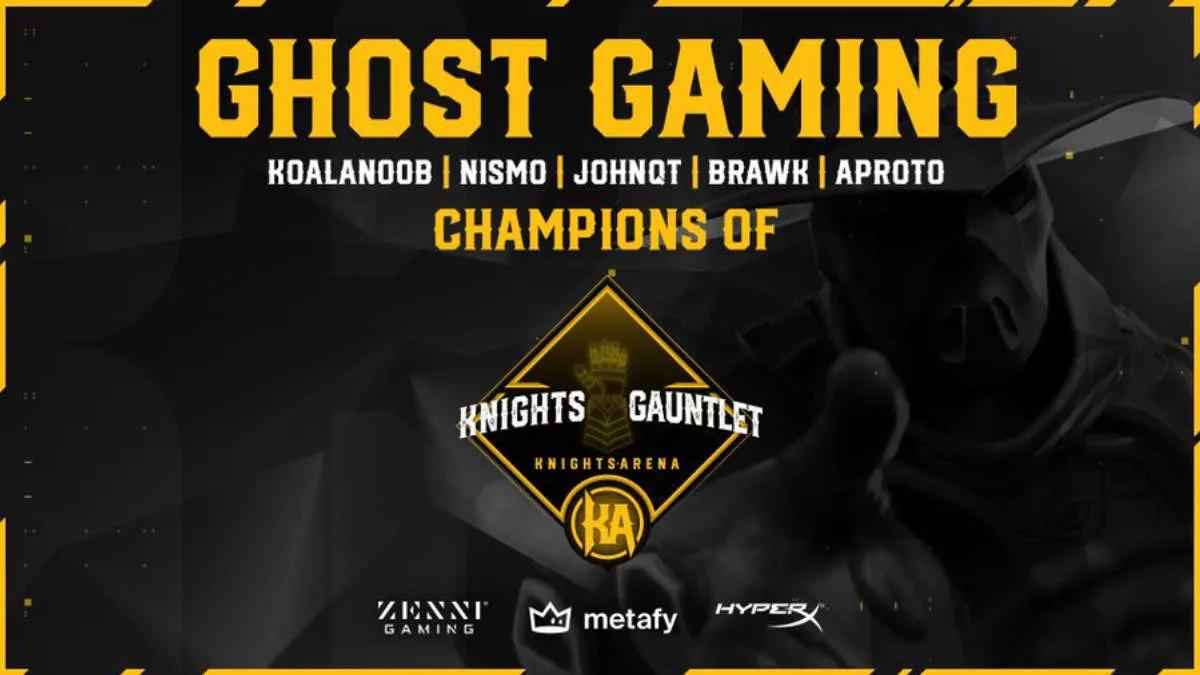 Ghost Gaming, Knights Arena Monthly Gauntlet 2022'nin kazananı oldu: March