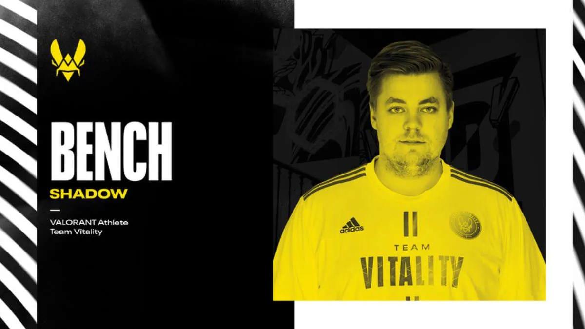 ShadoW başlangıç dizilişinden ayrıldı Team Vitality