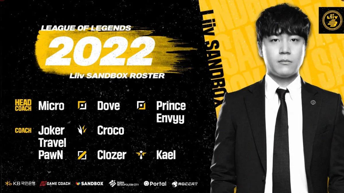 SANDBOX Gaming, LCK Summer 2022 ve LCK CL Summer 2022 için kadrolarını açıkladı