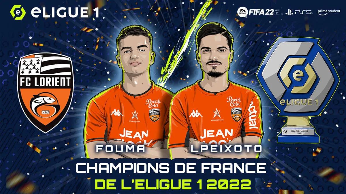 FC Lorient, eLigue 1 2022'nin kazananı oldu