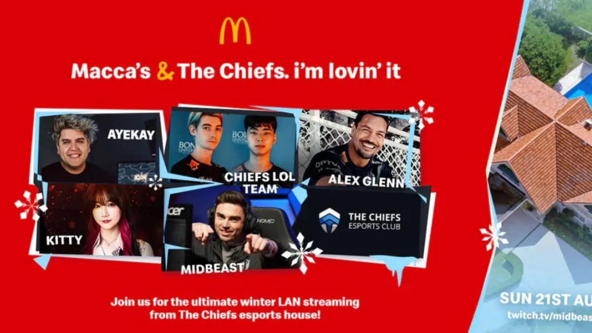 McDonald, The Chiefs Esports Club şirketinin ortağı olur