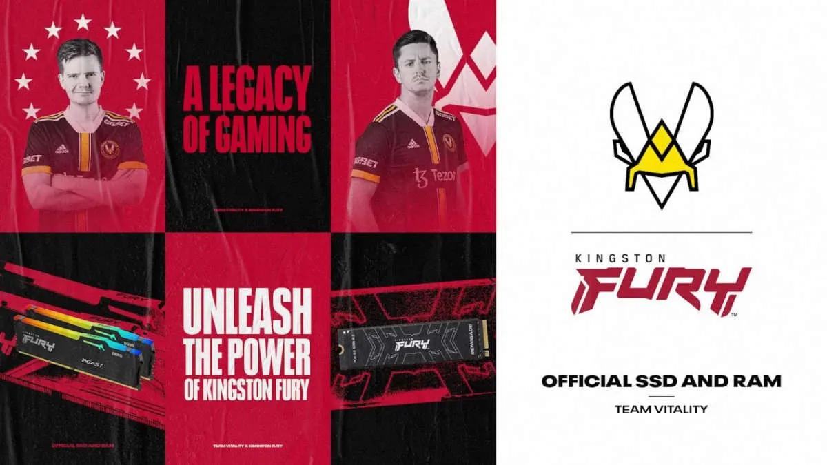 Kingston FURY yeni bir iş ortağı oldu Team Vitality