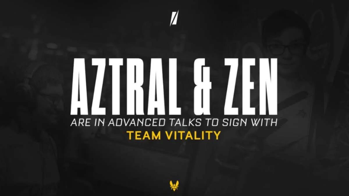 Team Vitality, AztraL ve zen ile görüşüyor