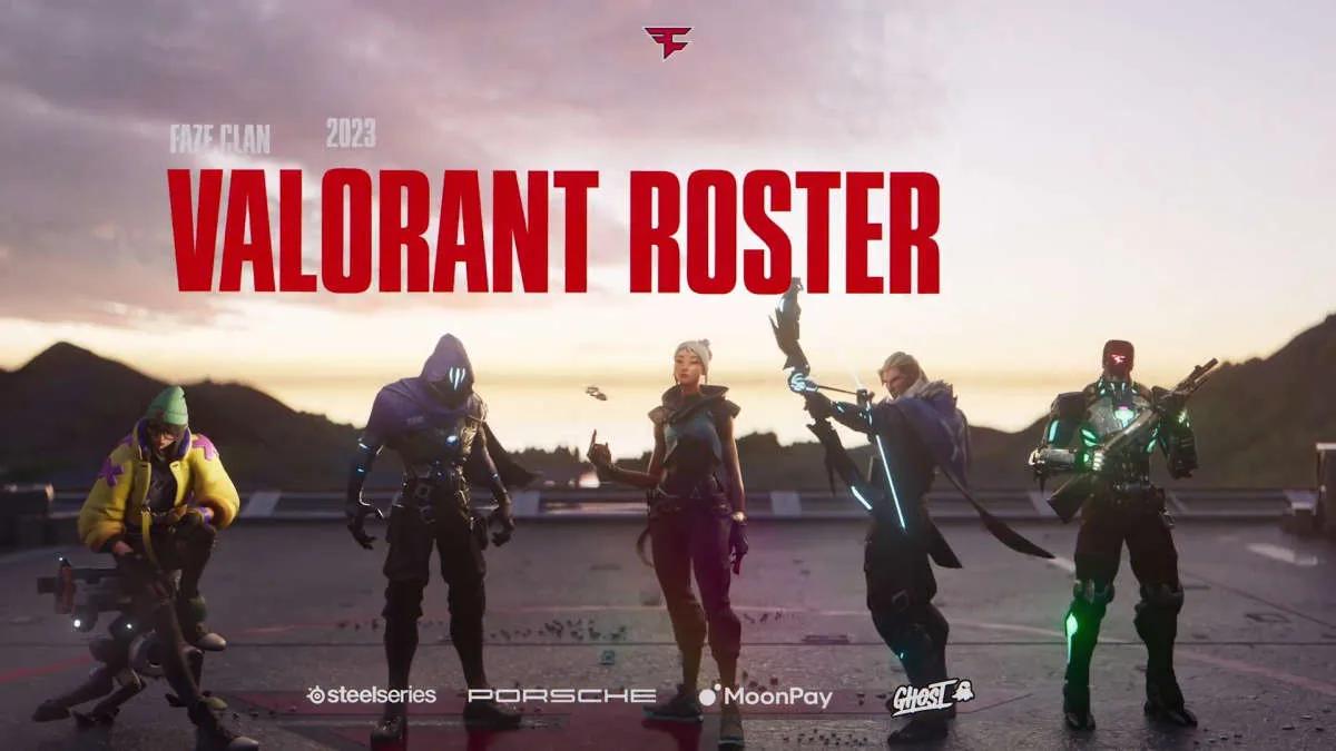 FaZe Clan, VALORANT Challengers 2023'e katılım listesini açıkladı